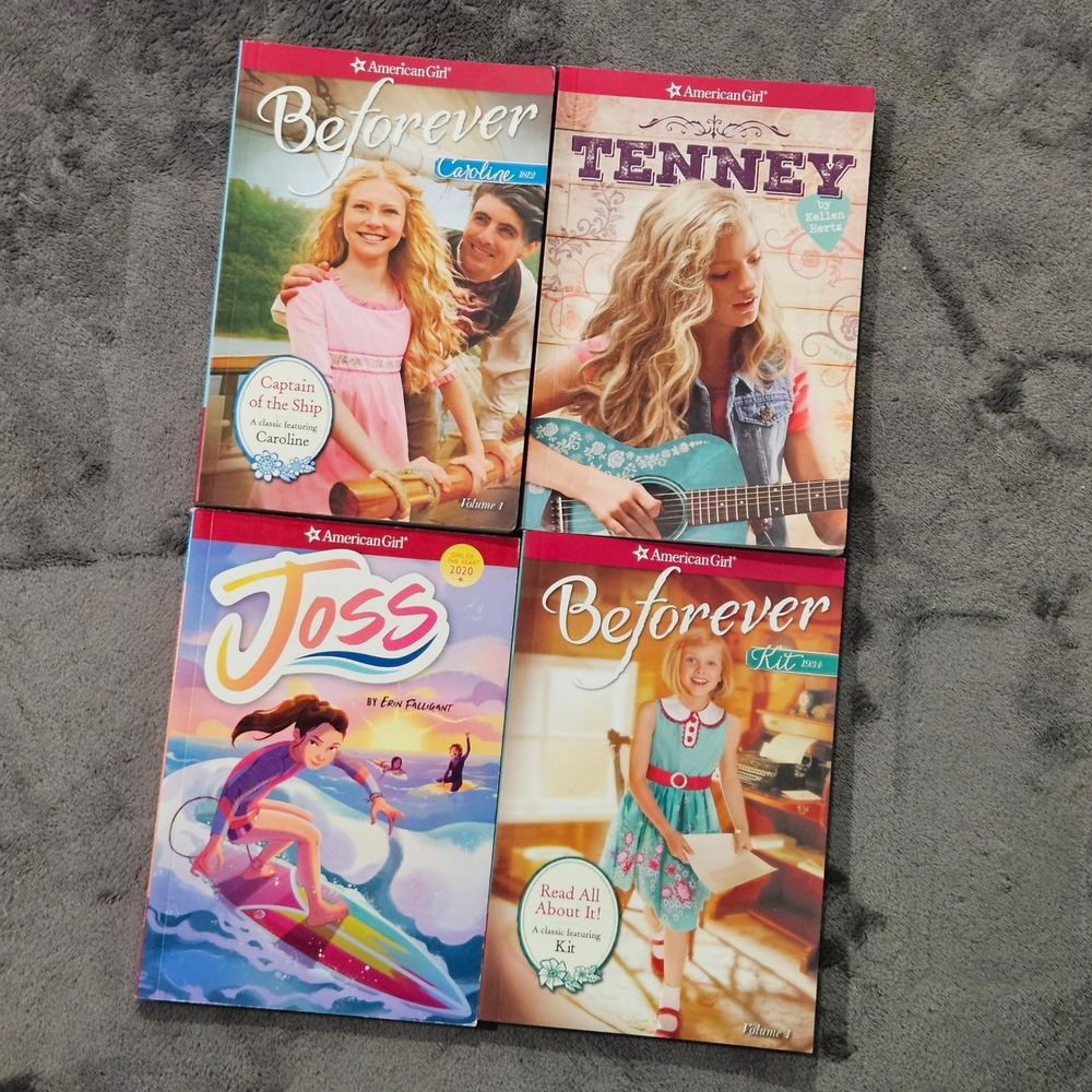 American Girl Book Lot: Caroline, Tenney, Joss, Kit - 4 Book‎ Set